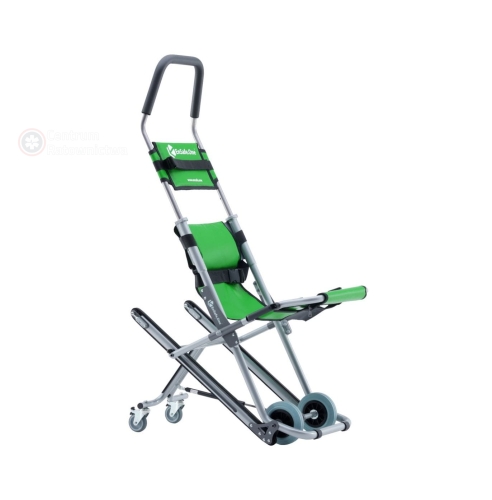 Krzesło ewakuacyjne ROBIN 2.0 EnSafe – widok 3/4 w pozycji roboczej